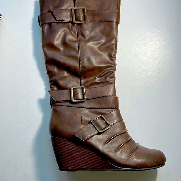 Rampage katana dark brown wedge boots - Picture 4 of 6